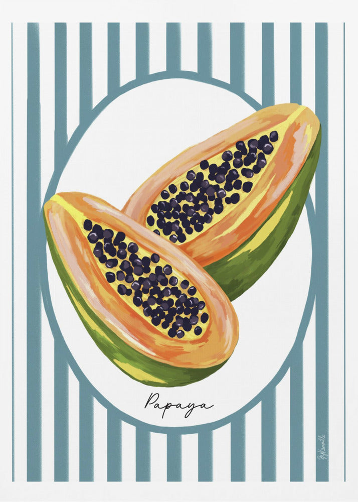 Papaya | Poster - Kunstdruck