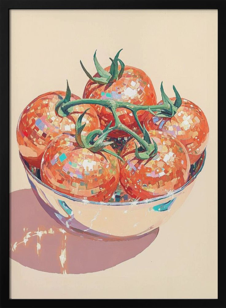 Discokugel-Tomaten in einer Schüssel | Poster