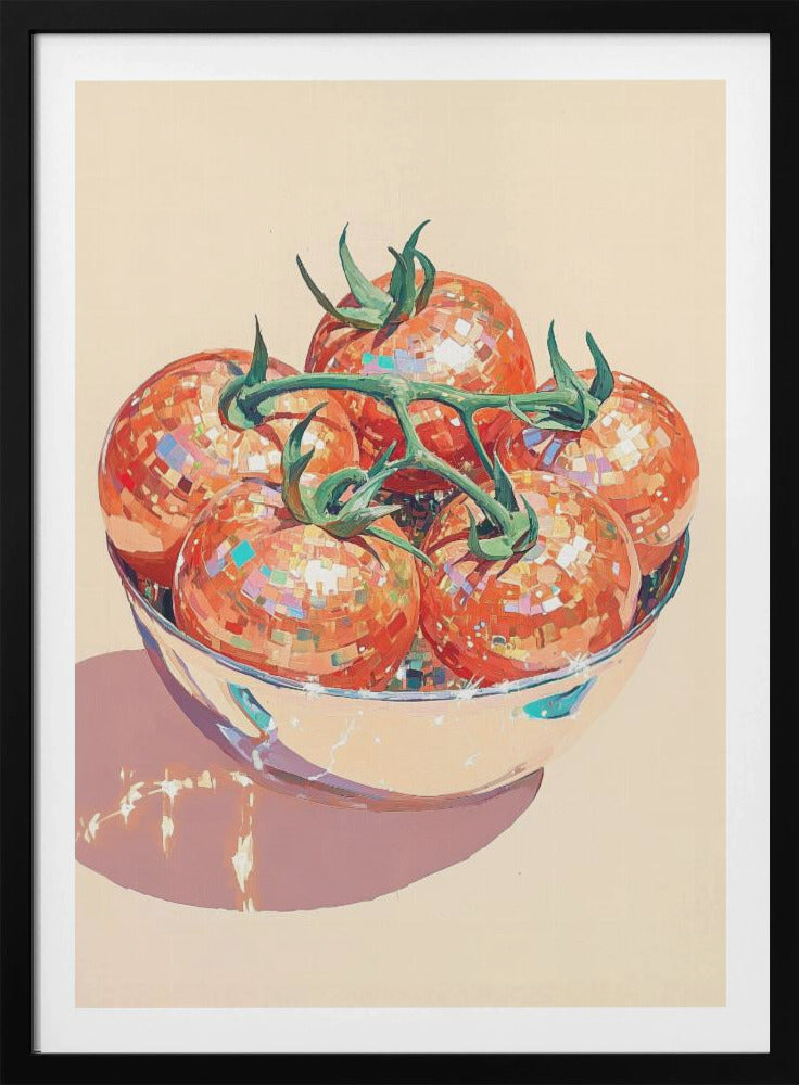 Discokugel-Tomaten in einer Schüssel | Poster