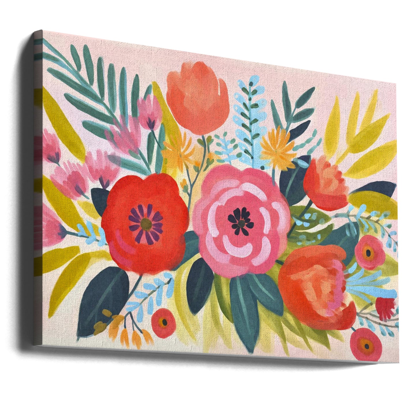 Skurriler Frühlingsgarten | Leinwand