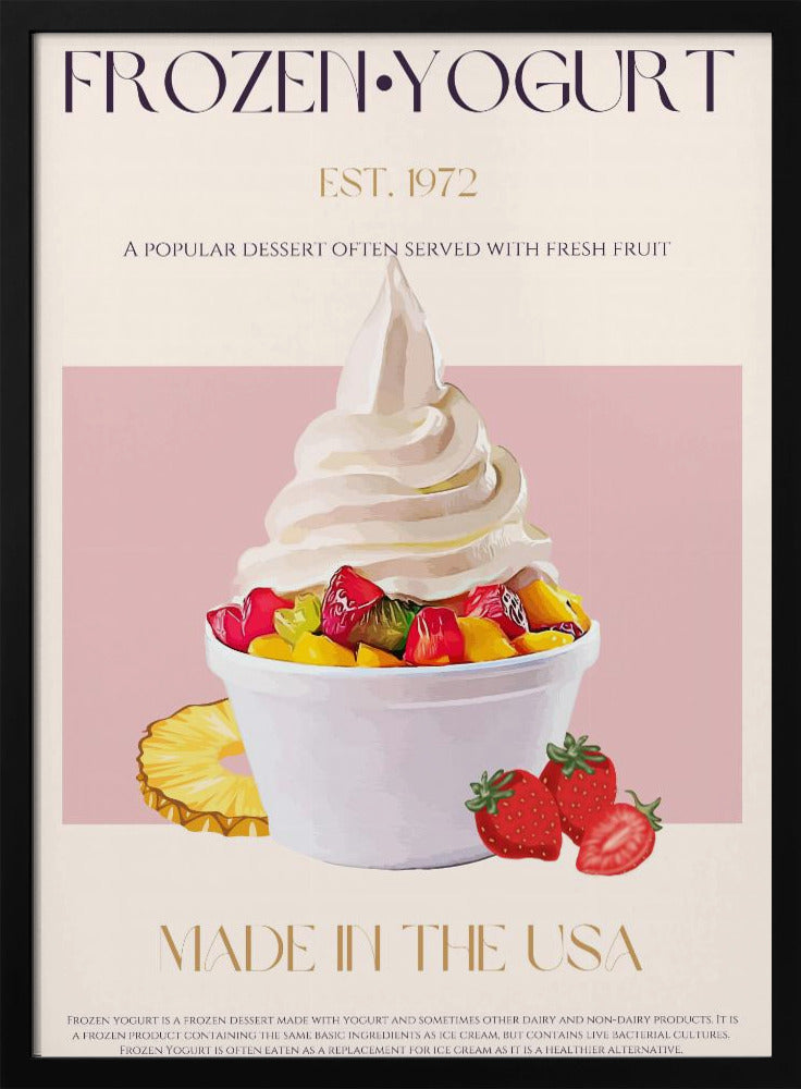 Virvel av fryst yoghurt | Poster