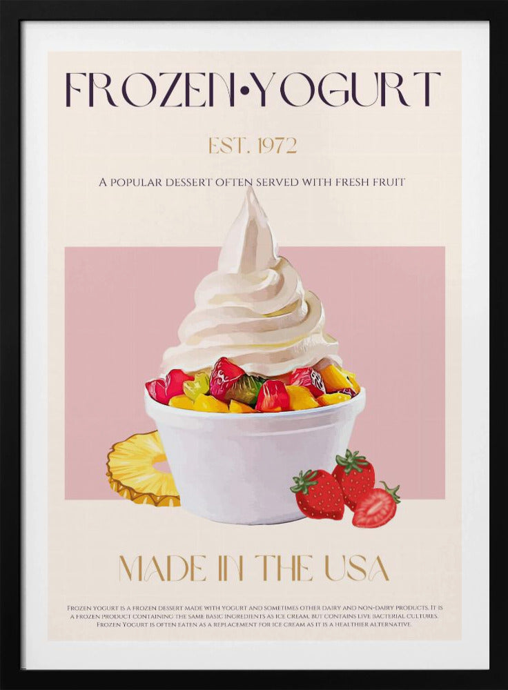 Virvel av fryst yoghurt | Poster