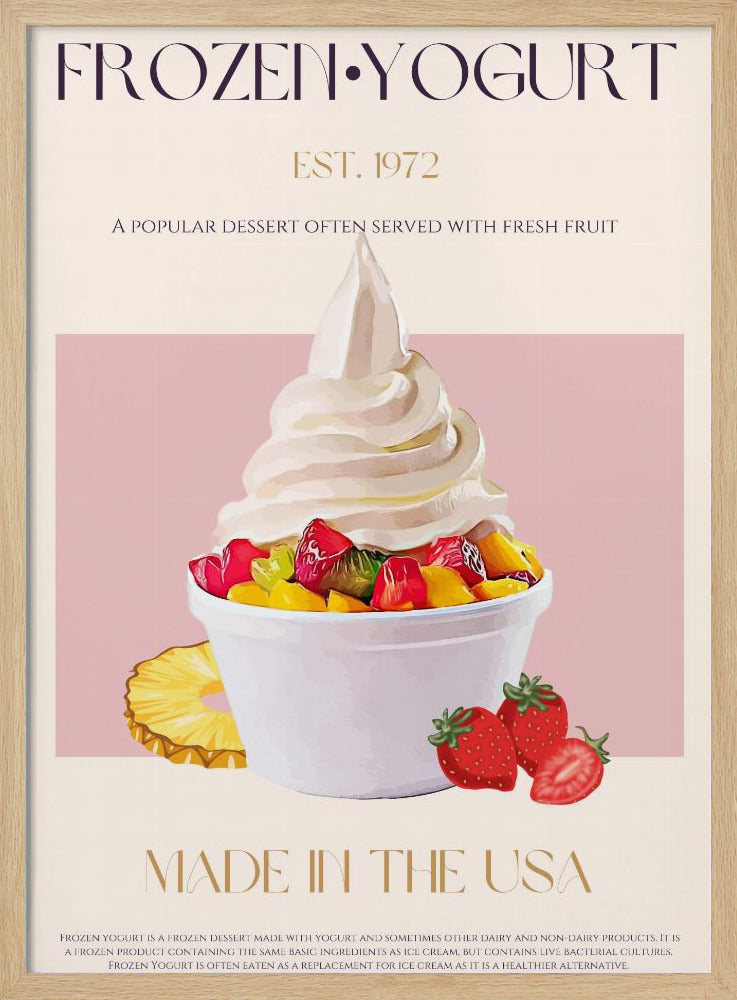 Virvel av fryst yoghurt | Poster