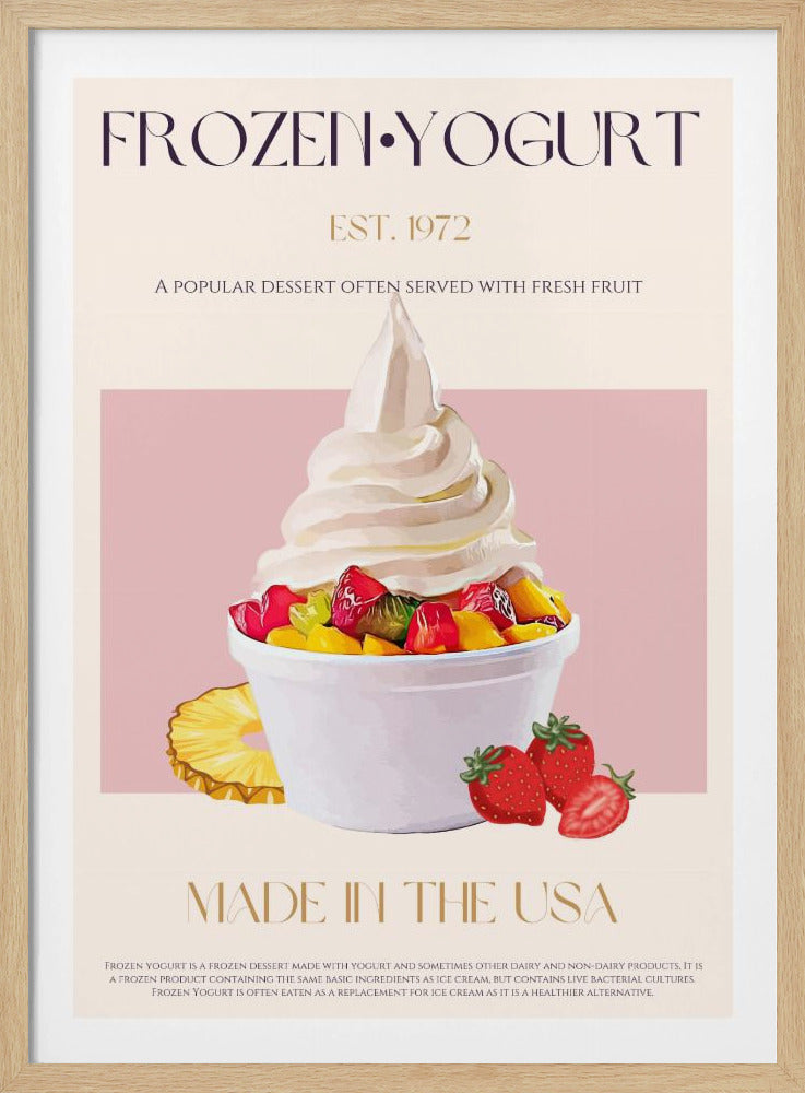 Virvel av fryst yoghurt | Poster