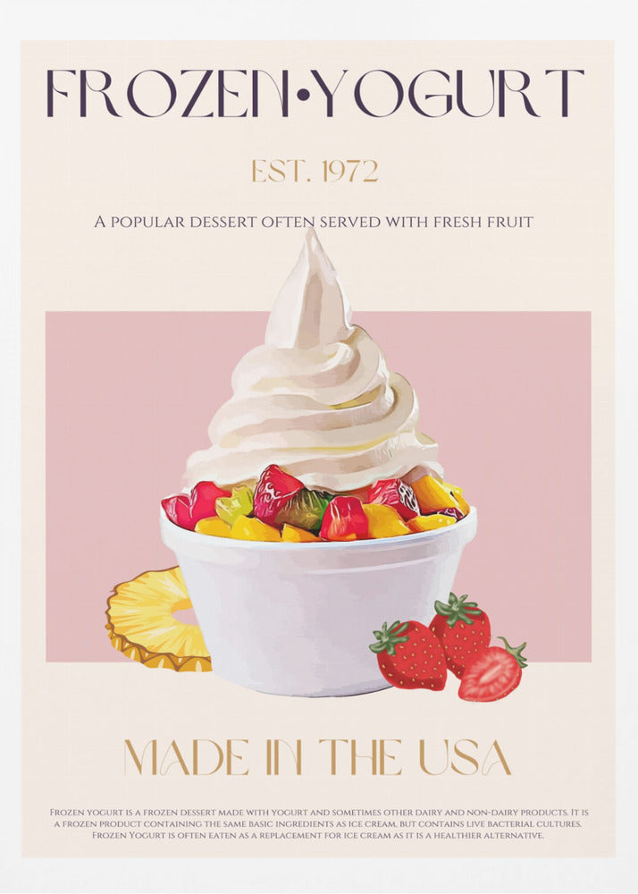 Virvel av fryst yoghurt | Poster