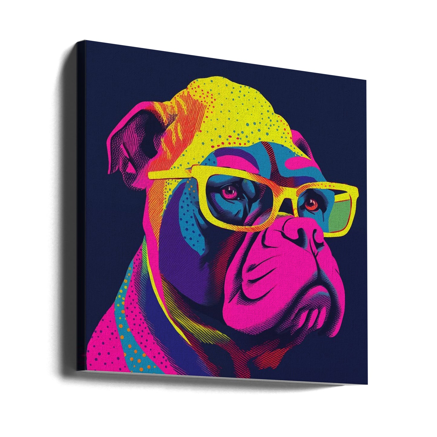 Canine Neon Vibes | Canvas