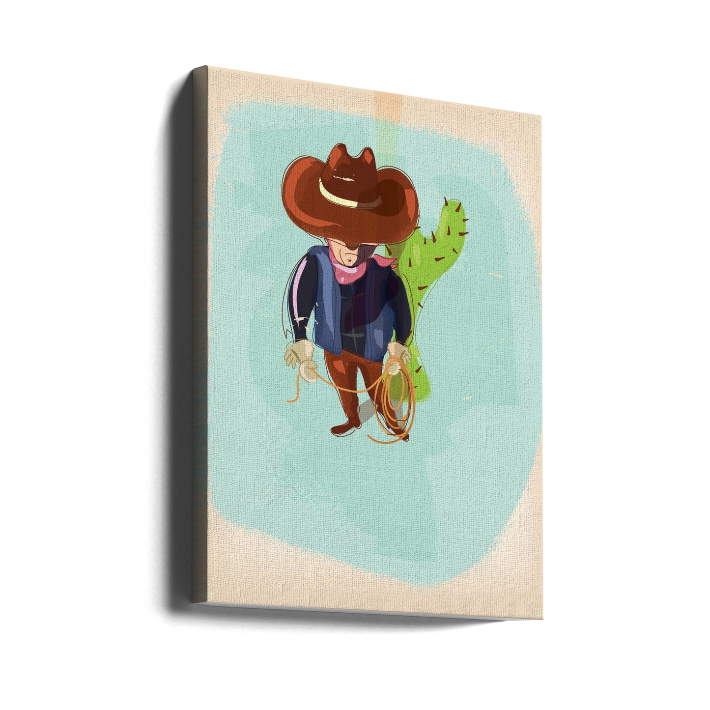 Texaanse cowboy | Canvasprints