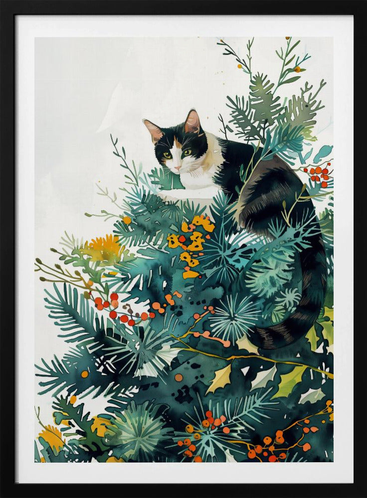 Kitty and Christmas tree | Poster