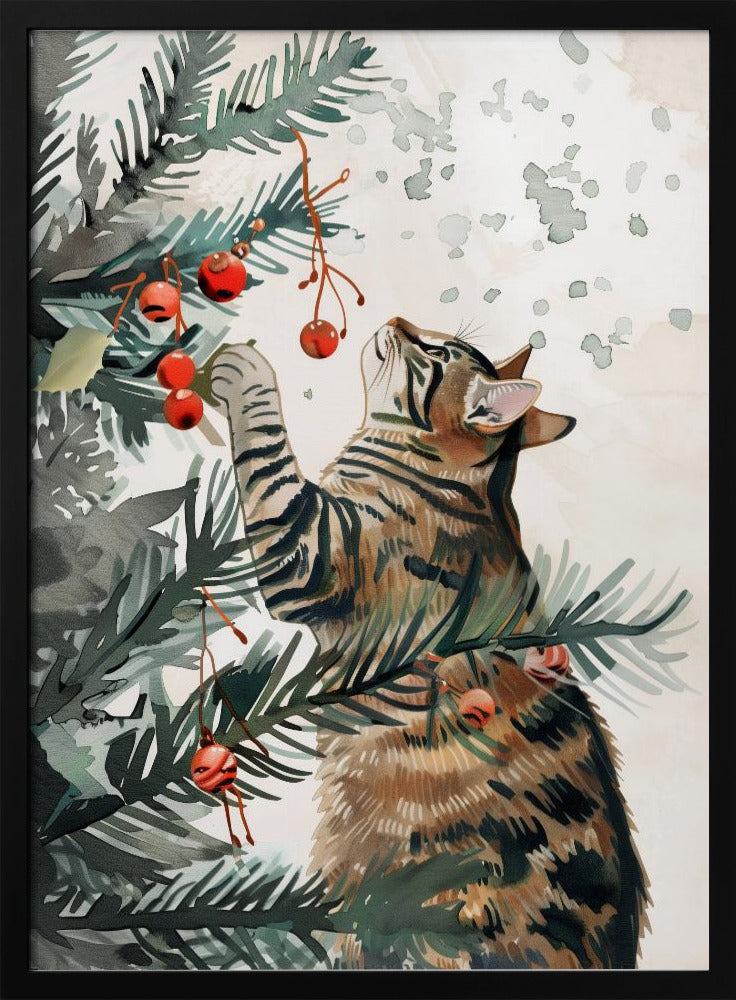 Kitty and Christmas tree | Poster