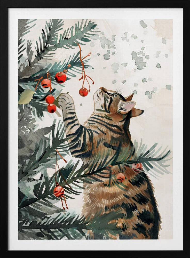 Kitty and Christmas tree | Poster