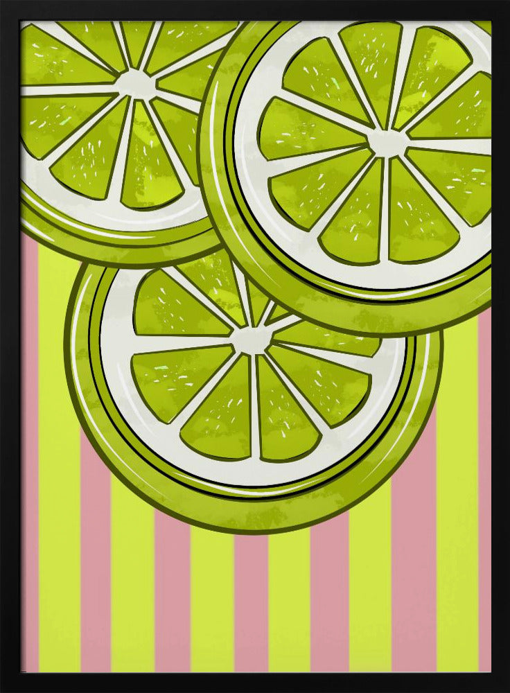 Lime su rosa | Poster - Stampe d’Arte