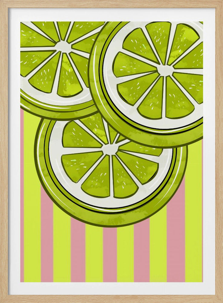 Lime su rosa | Poster - Stampe d’Arte