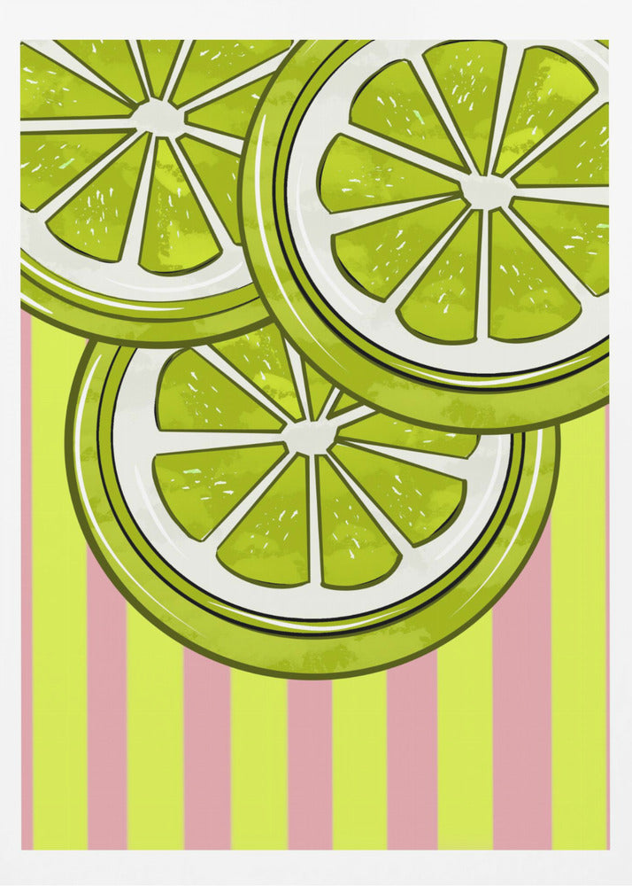 Lime su rosa | Poster - Stampe d’Arte