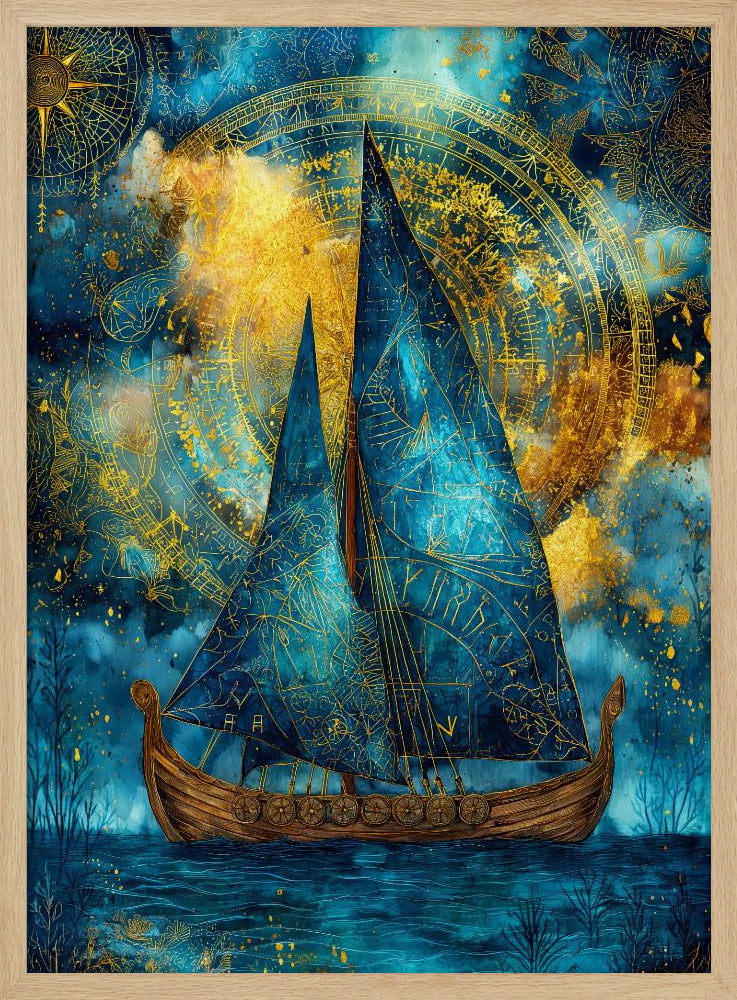 Nautica Sea Art Aquarellschiff (28) | Poster