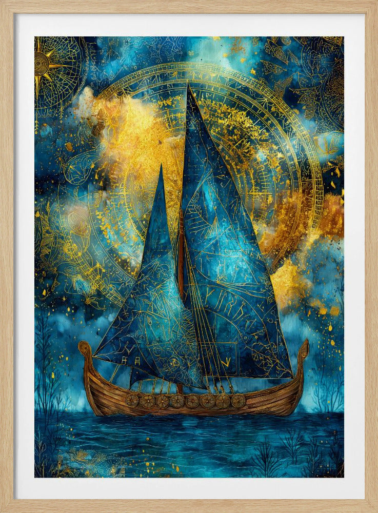 Nautica Sea Art Aquarellschiff (28) | Poster