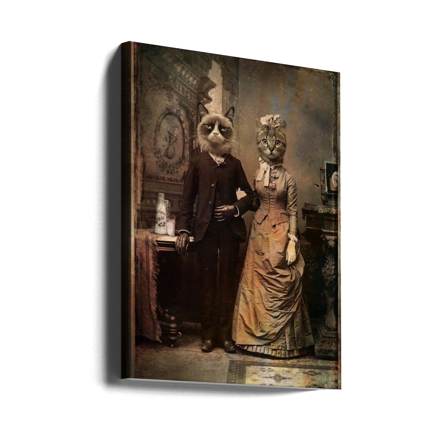 Cat Couple | Canvas
