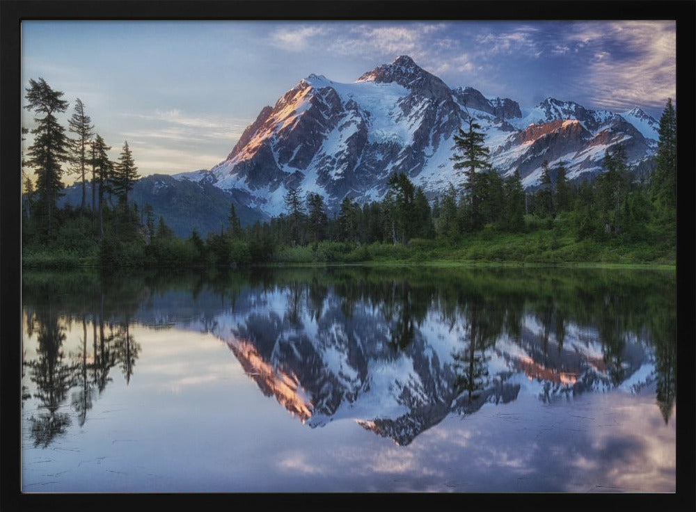 Auringonnousu Shuksan-vuorella | Julisteet - Taidevedokset