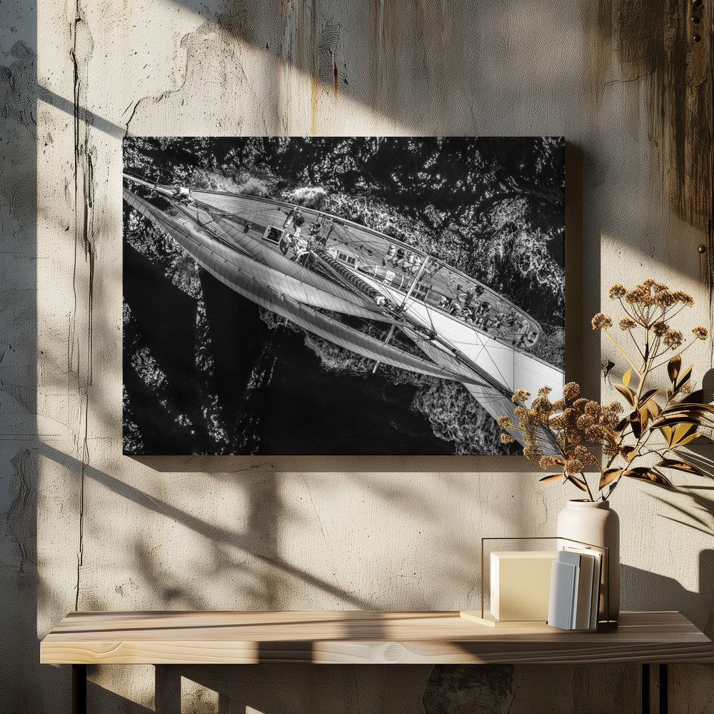 Ovanför tävlingsskeppet | Canvas