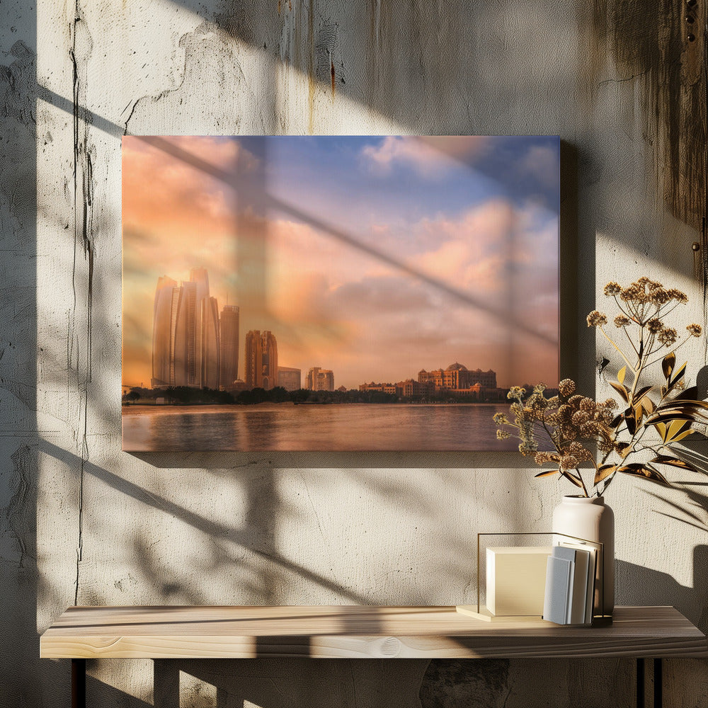 Etihad Towers &amp; Emirates Palace, Abu Dhabi, UAE | Canvas