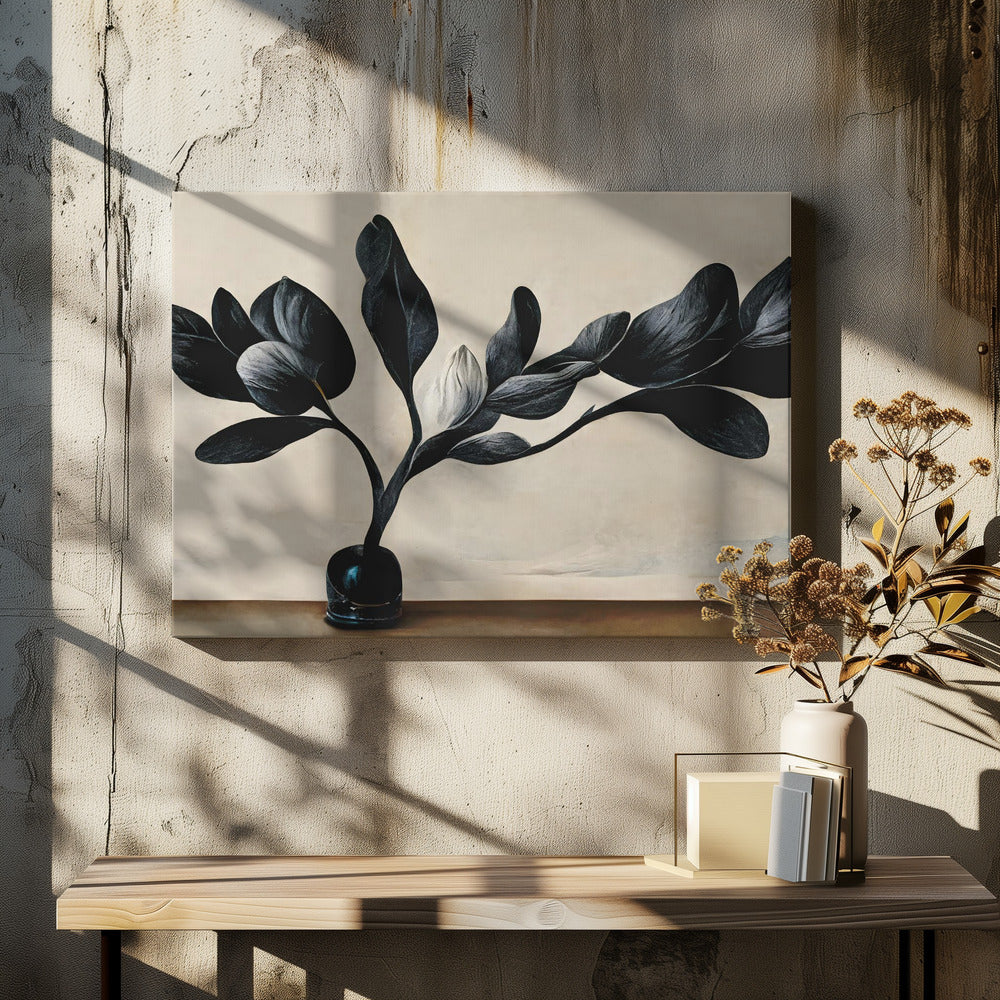 Zwarte Magnolia | Canvasprints