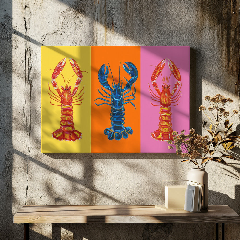Lobster Langoustines Pop Art 3 | Canvas