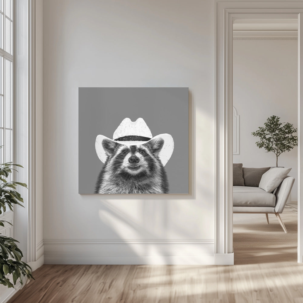 Wyatt Cowboy-tvättbjörnen | Canvas