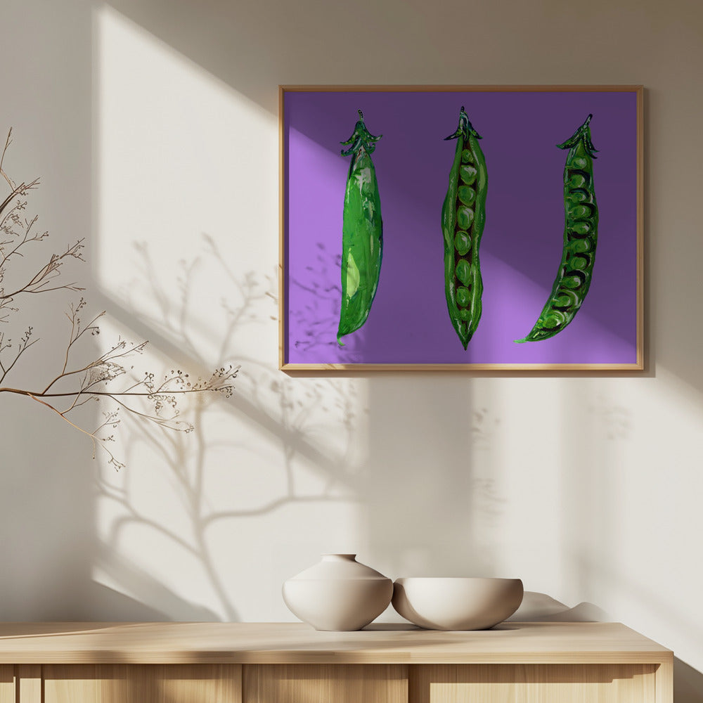 Erbsen in einer Schote | Poster - Kunstdruck
