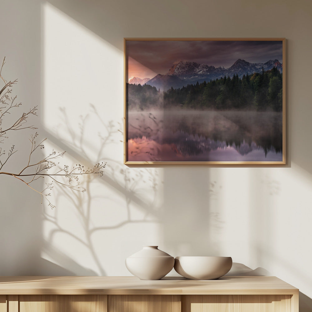 Auringonnousu järvellä | Julisteet - Taidevedokset