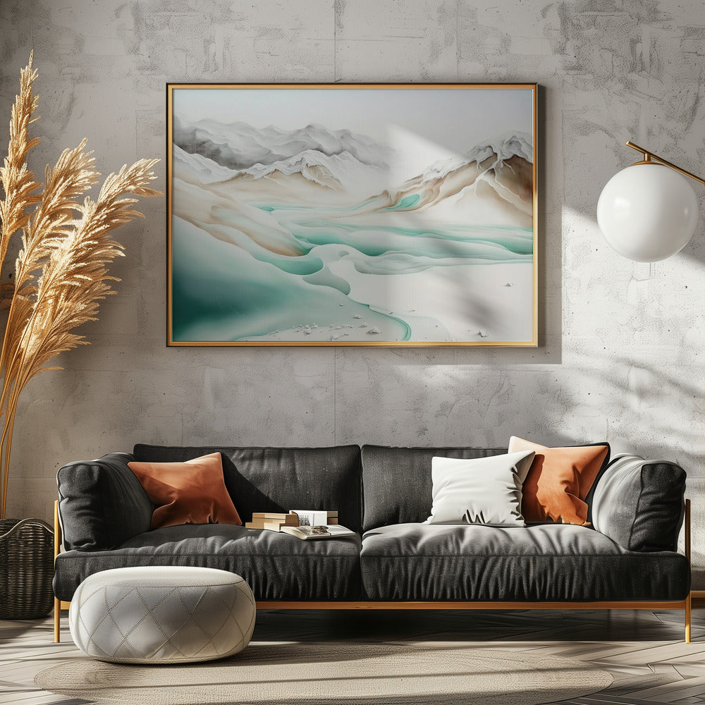 Ruhiger Alpenfluss | Poster
