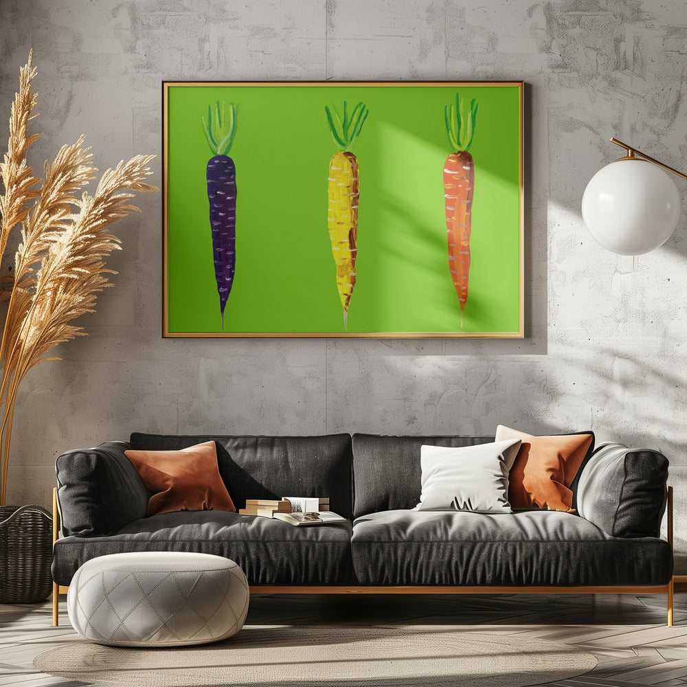 Gulerødder | Plakater - Kunsttryk