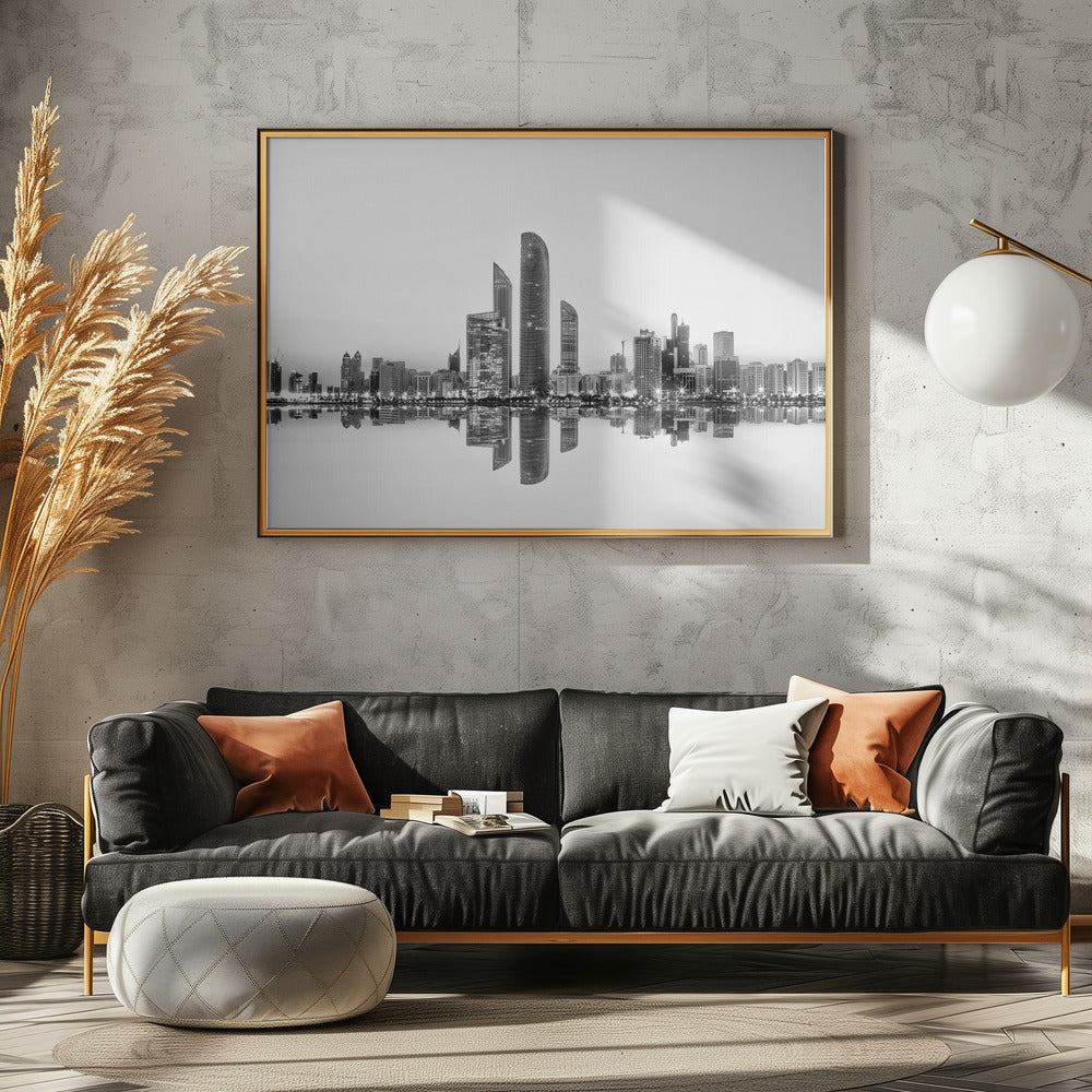 Reflexión urbana de Abu Dhabi | Posters  - Impresiones de Arte