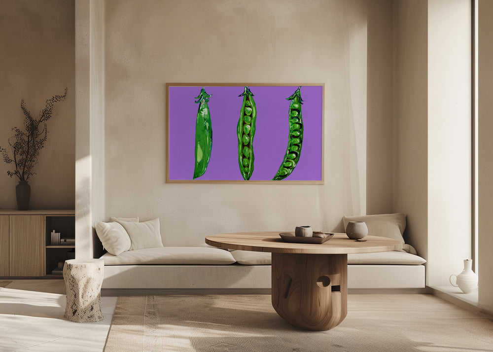 Erbsen in einer Schote | Poster - Kunstdruck