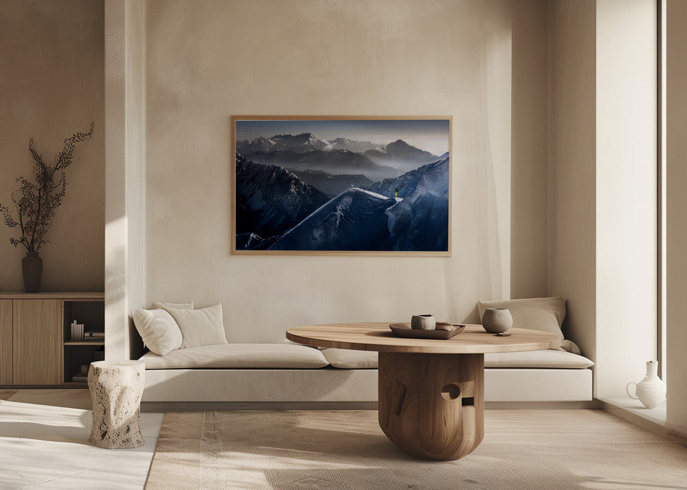 Momenti di silenzio prima della discesa | Poster - Stampe d’Arte