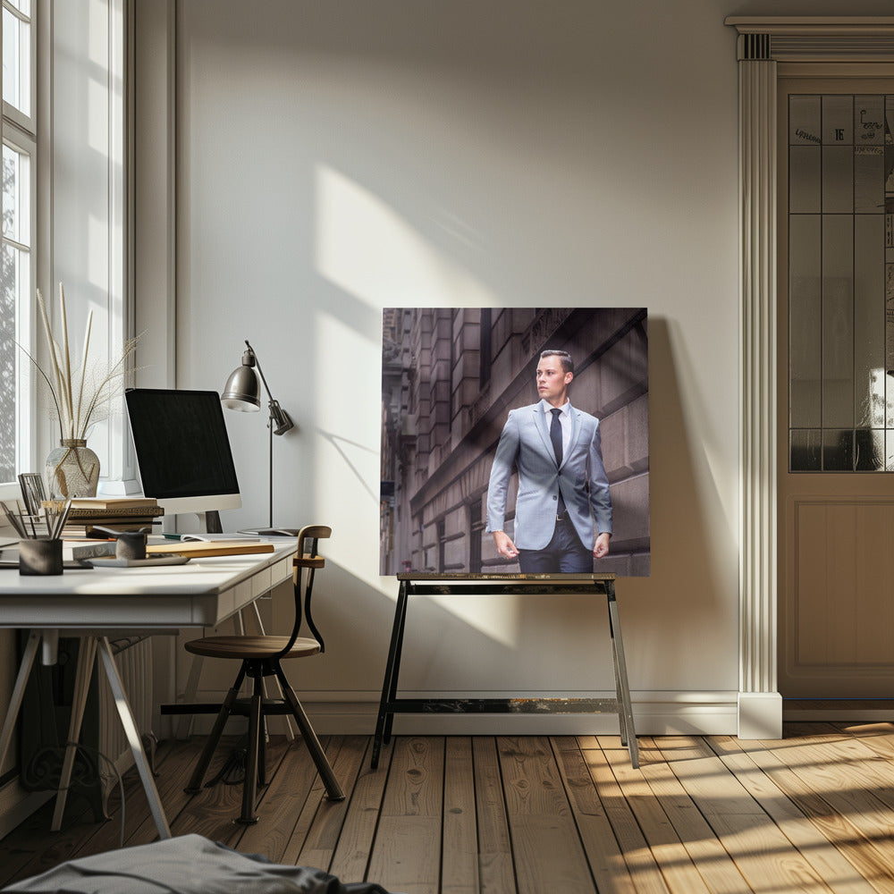Ung affärsman i New York City | Canvas