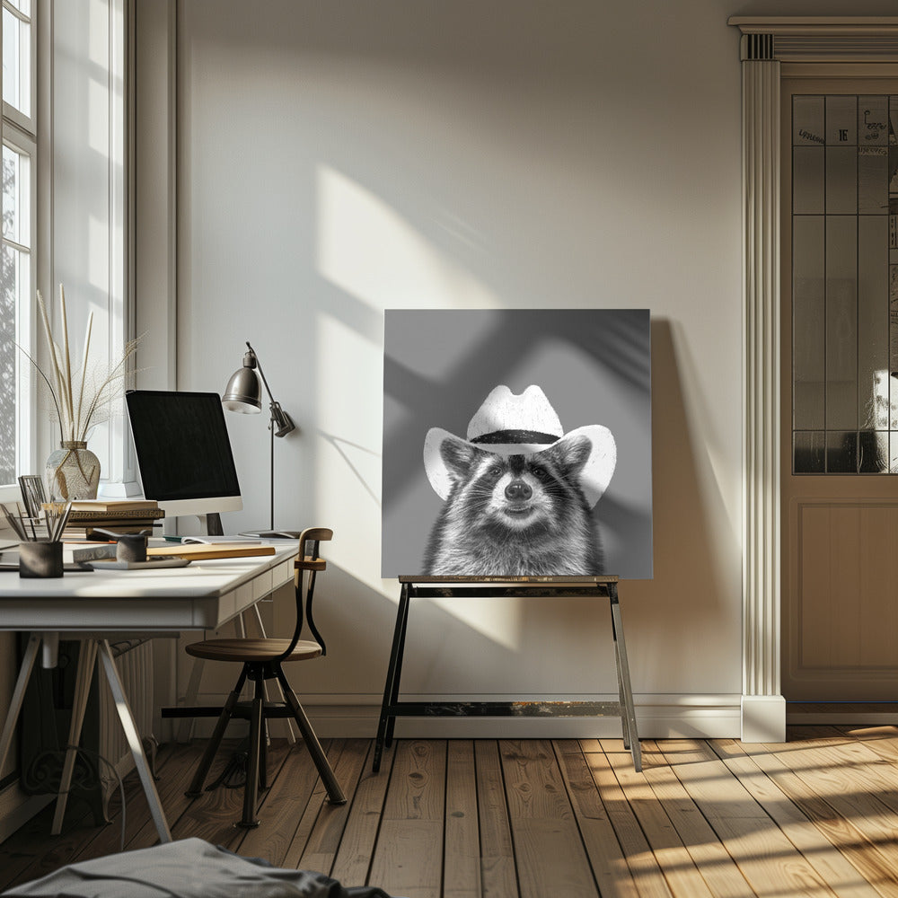 Wyatt Cowboy-tvättbjörnen | Canvas