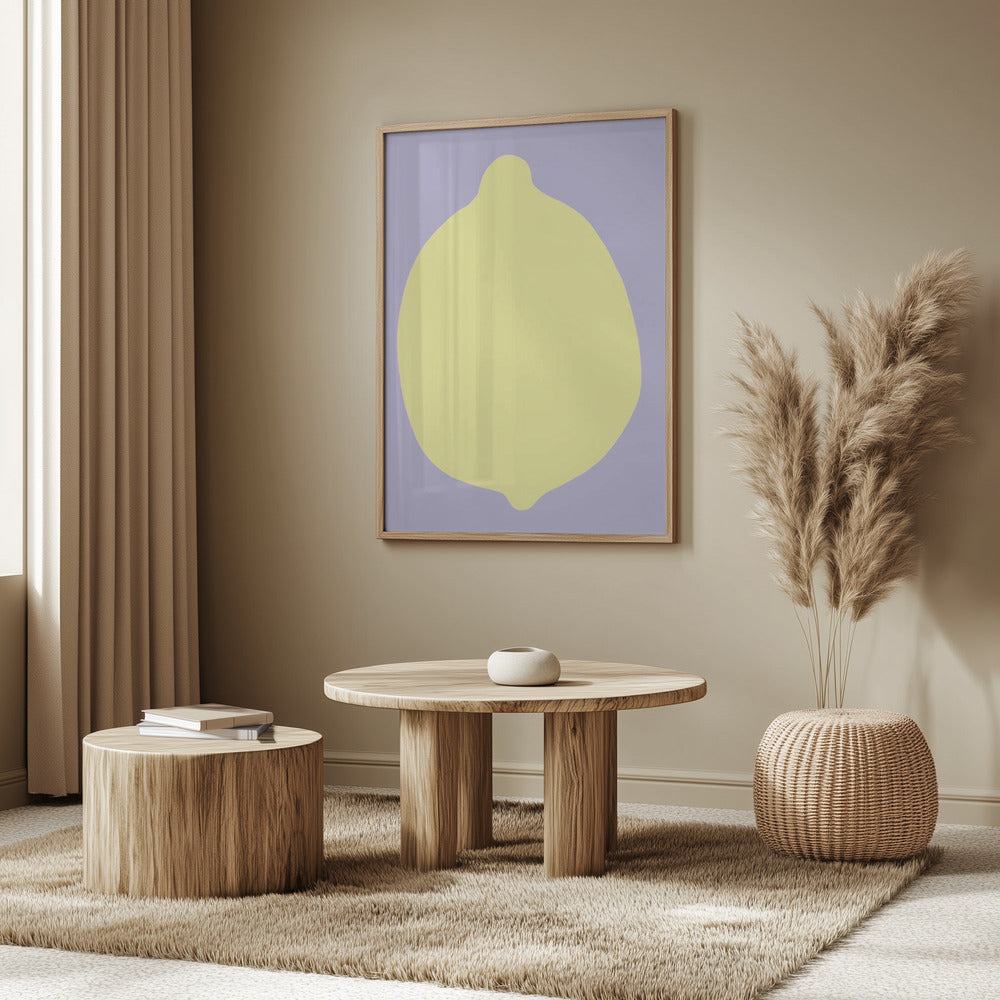 Citron sur lavande | Posters - Affiche Artistique