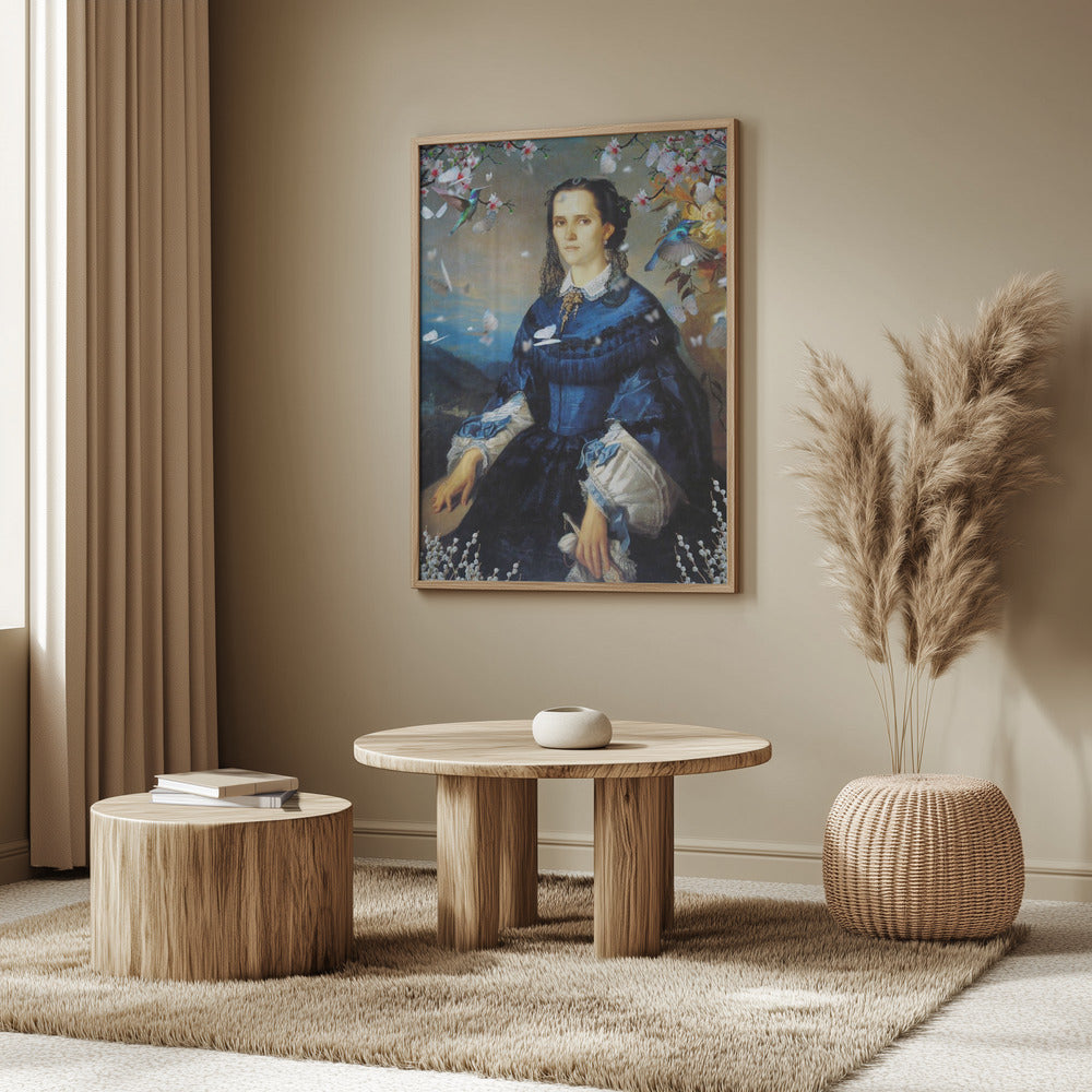 Lady Blue Kolibri blüht | Poster