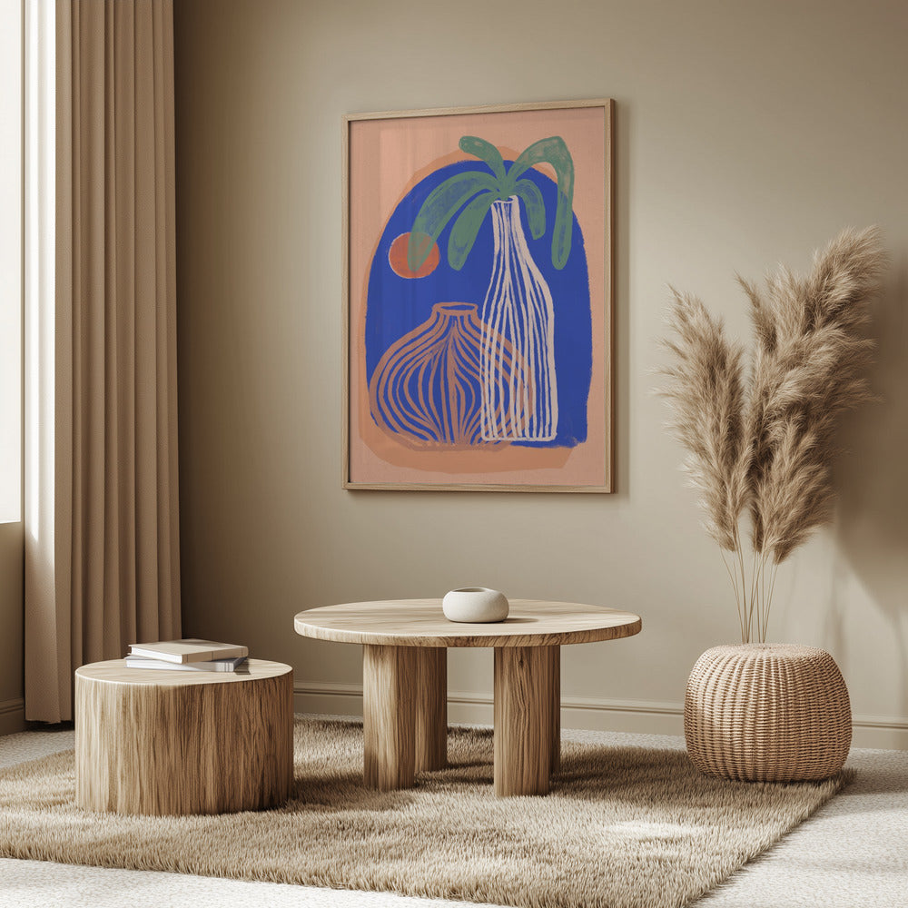 Blaue Oasenvasen | Poster