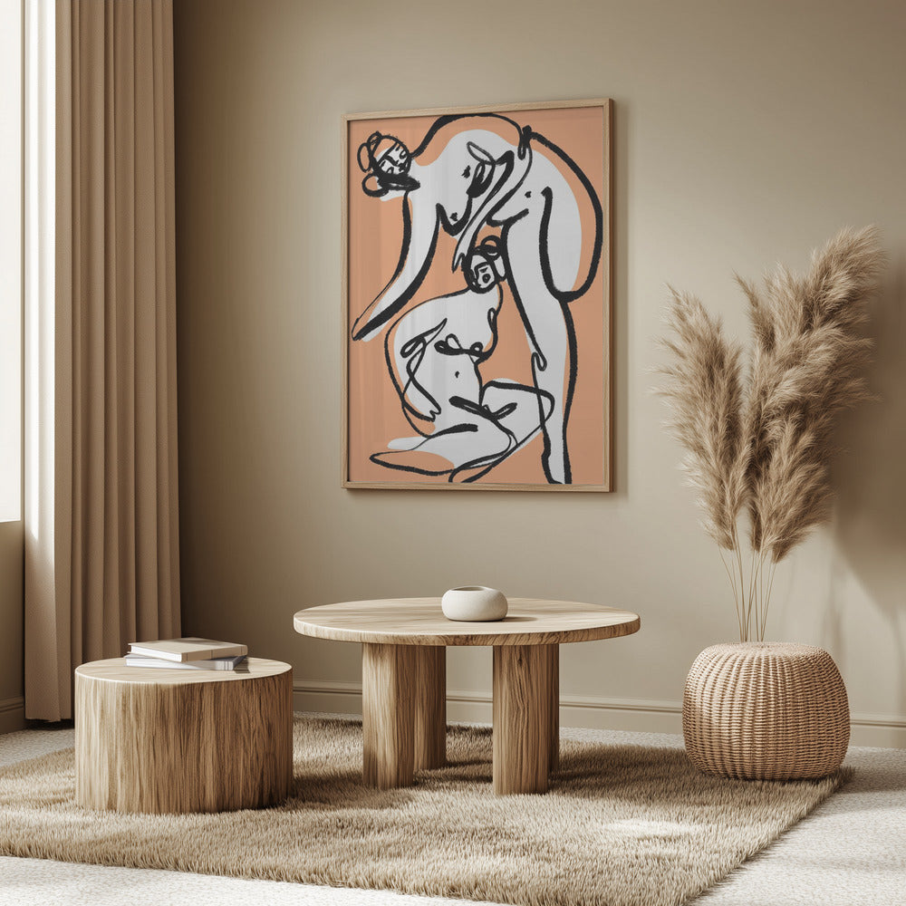 Die Tänzerinnen (Peach) | Poster