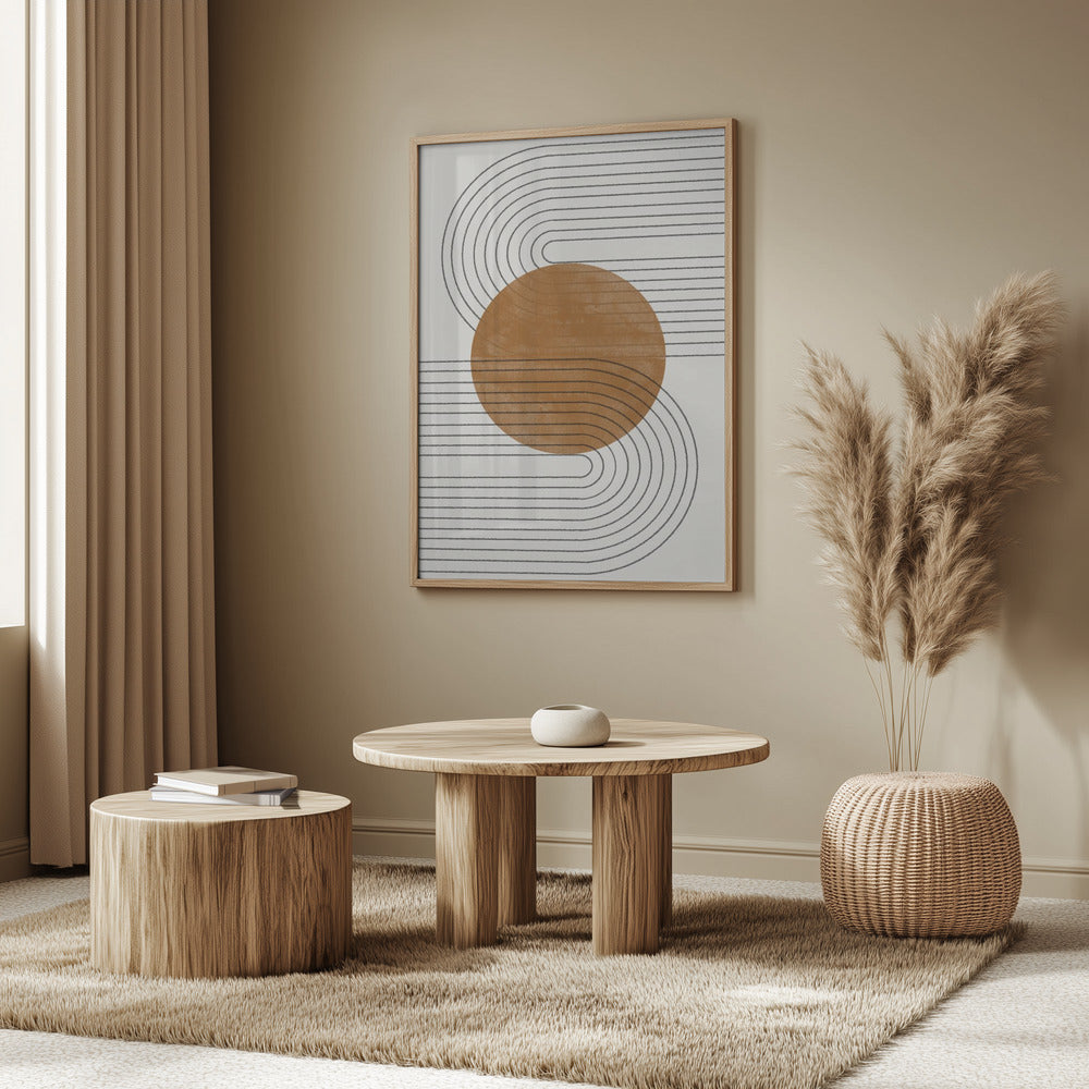 Beige och brun balans nr 3 | Poster