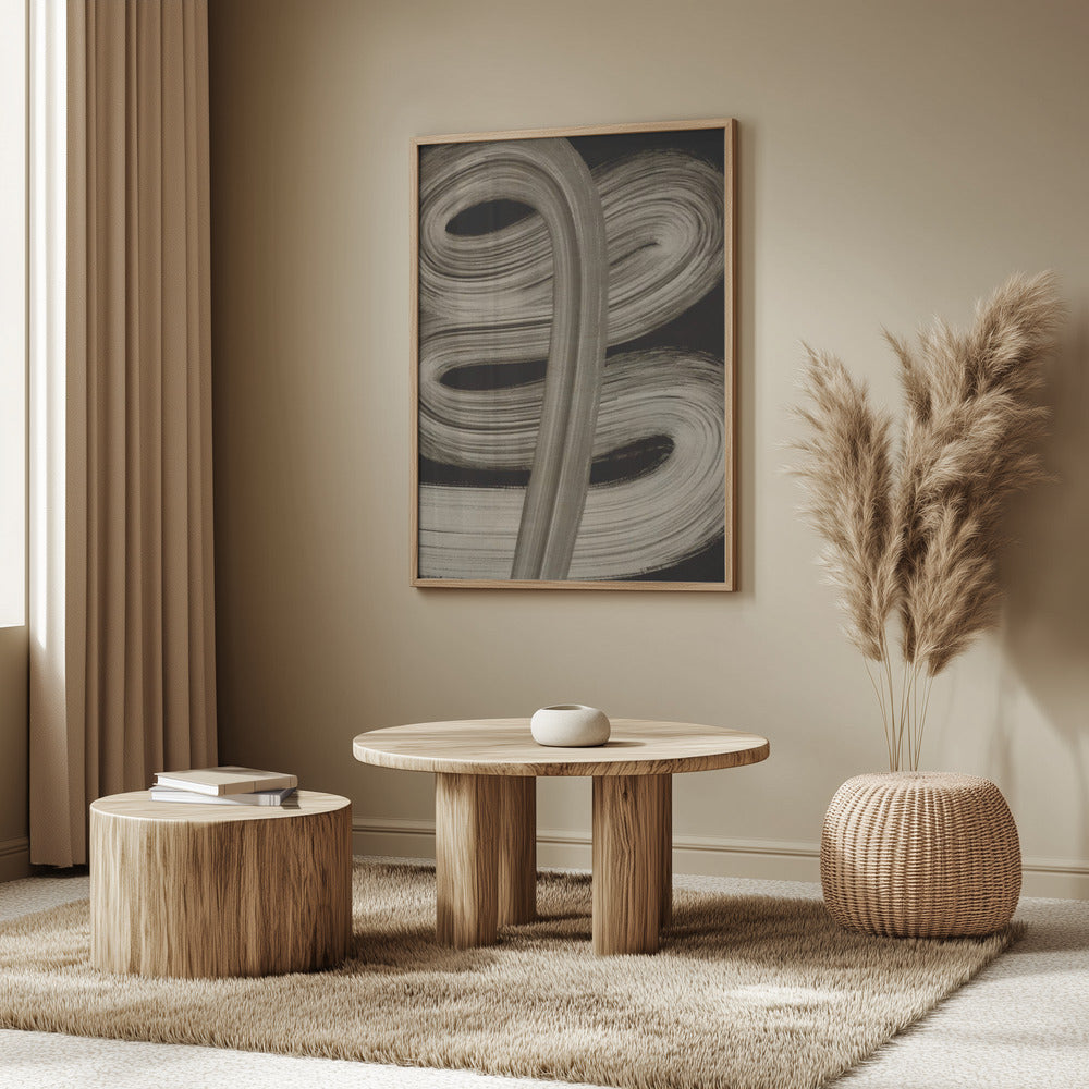 Beige strokes no 4 | Poster