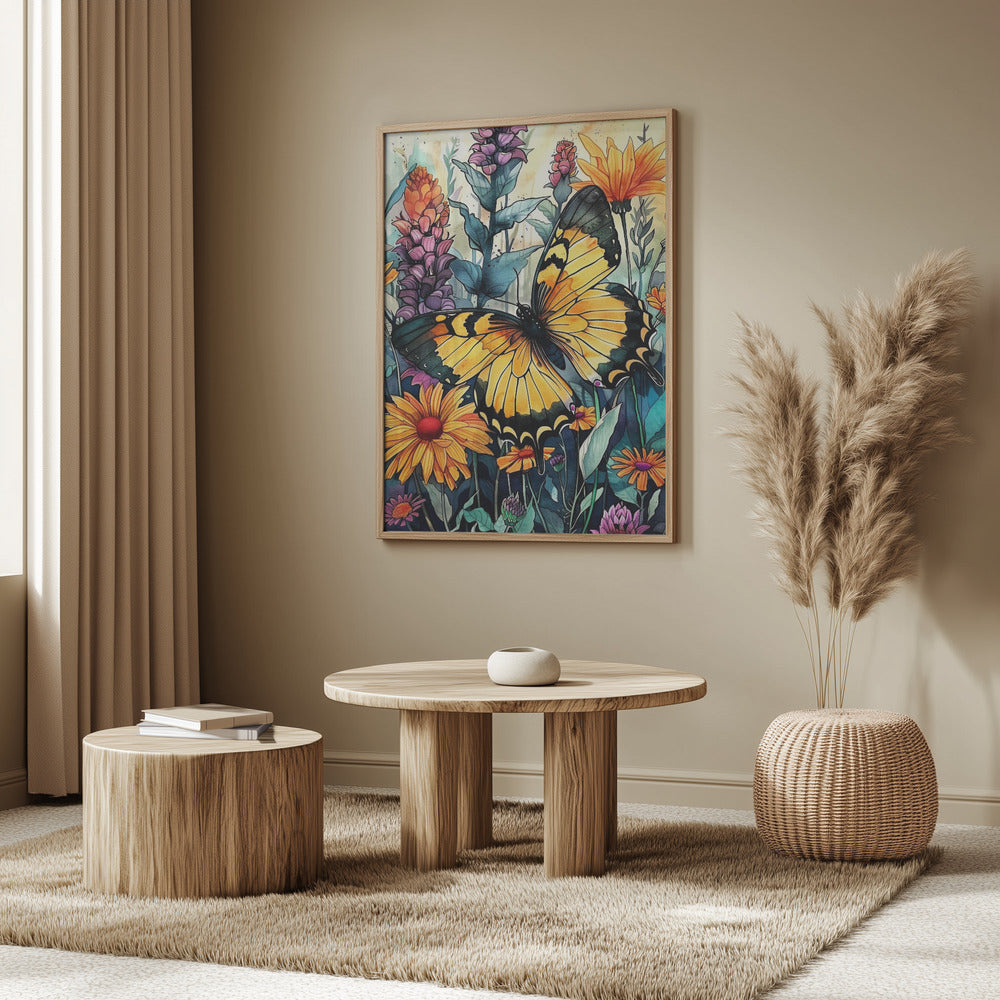 Butterfly watercolor animal art 3 | Poster