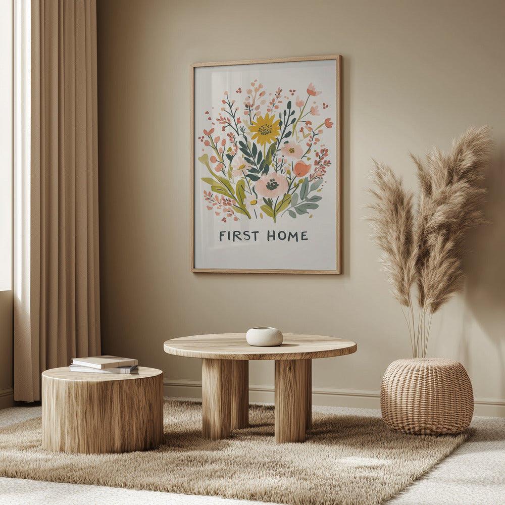 Første hjem (version1) | Plakater - Kunsttryk