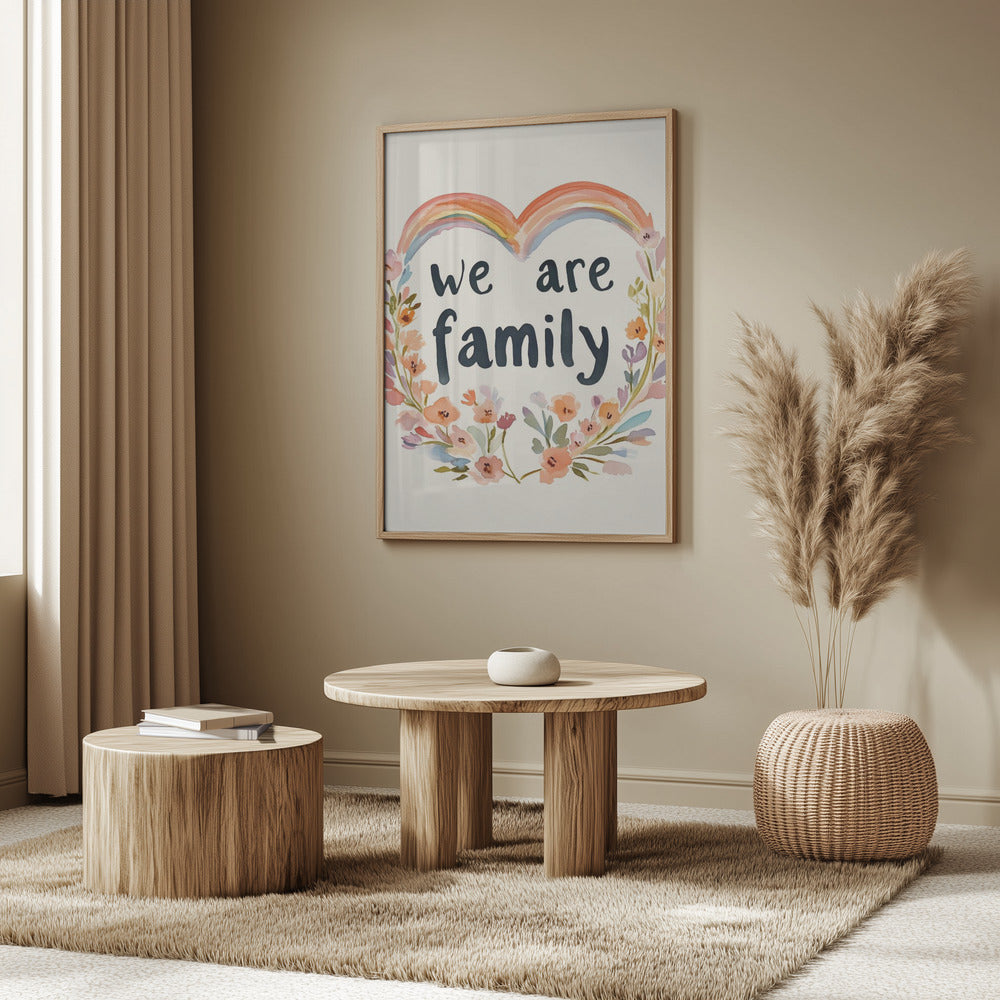 We are family (floral no 02) | Poster