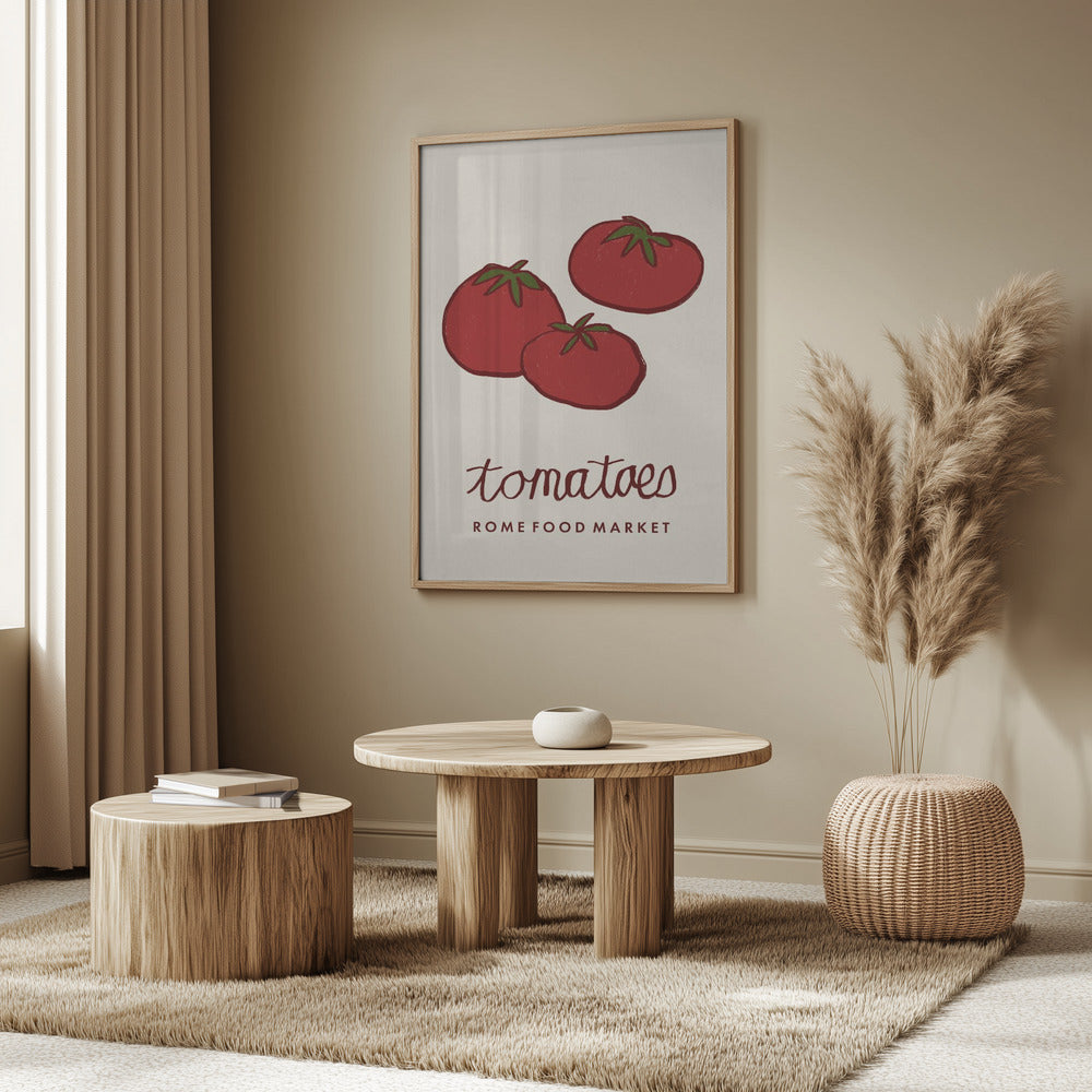 Food Art - Tomaten Rom Lebensmittelmarkt | Poster