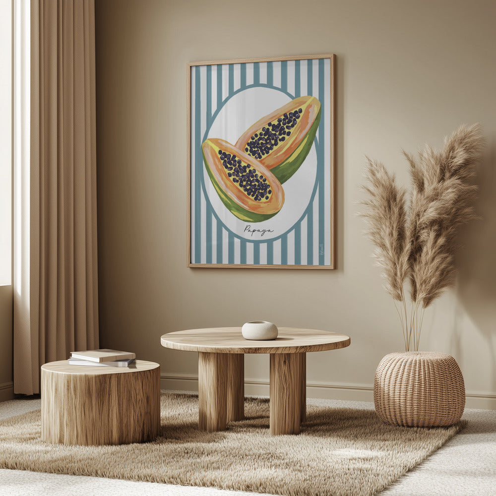 Papaya | Poster - Kunstdruck