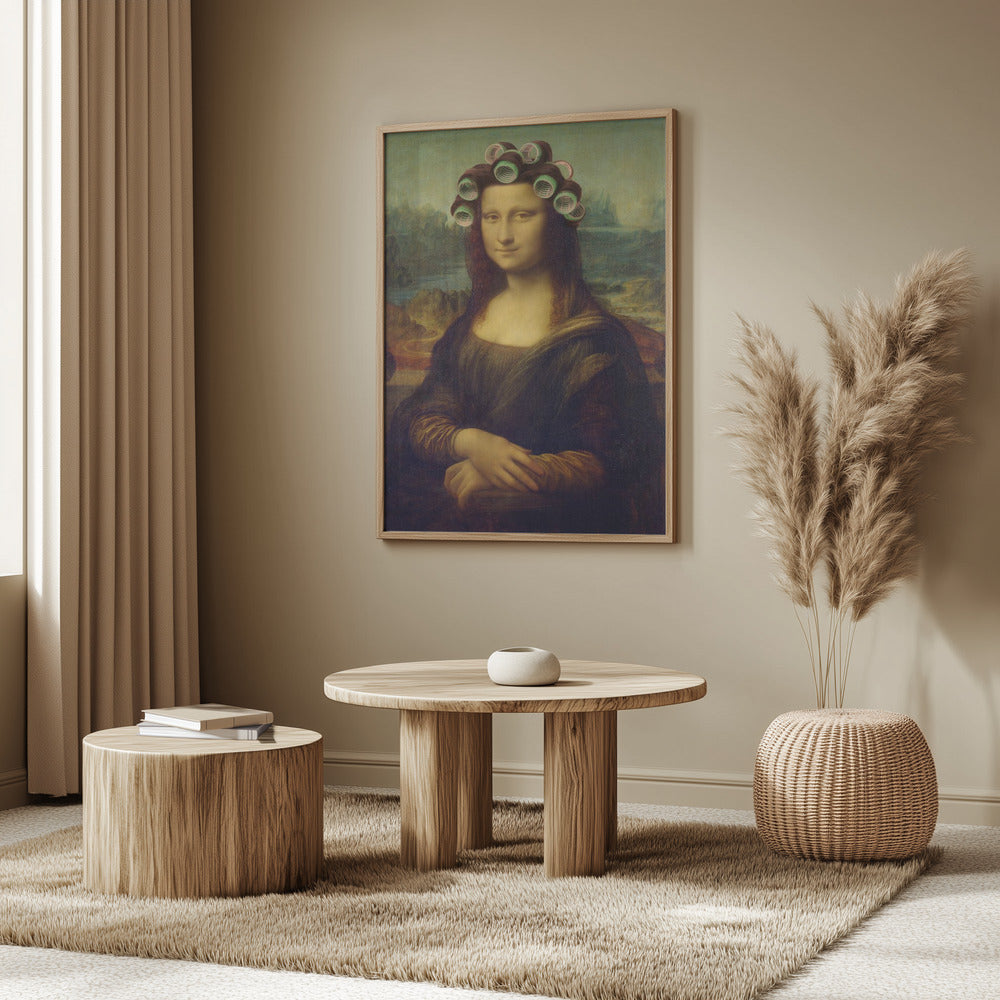 Mona Lisa - den lockiga flickutgåvan | Poster