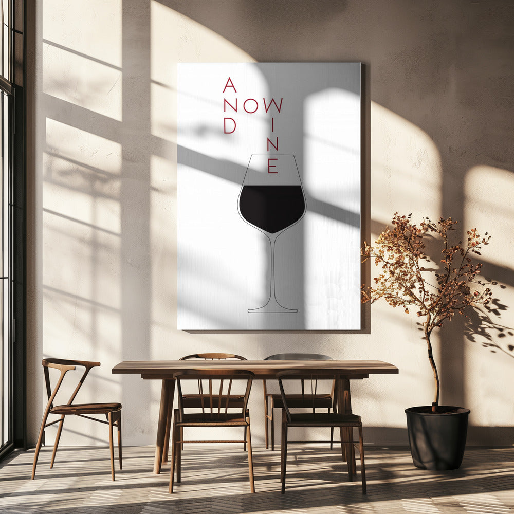 Et maintenant le vin | Tableaux sur Toile