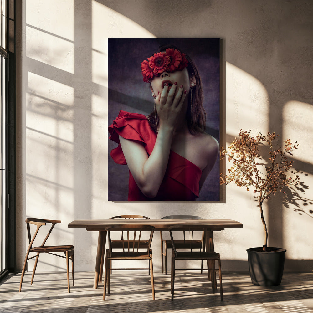 Gerbera meisje | Canvasprints