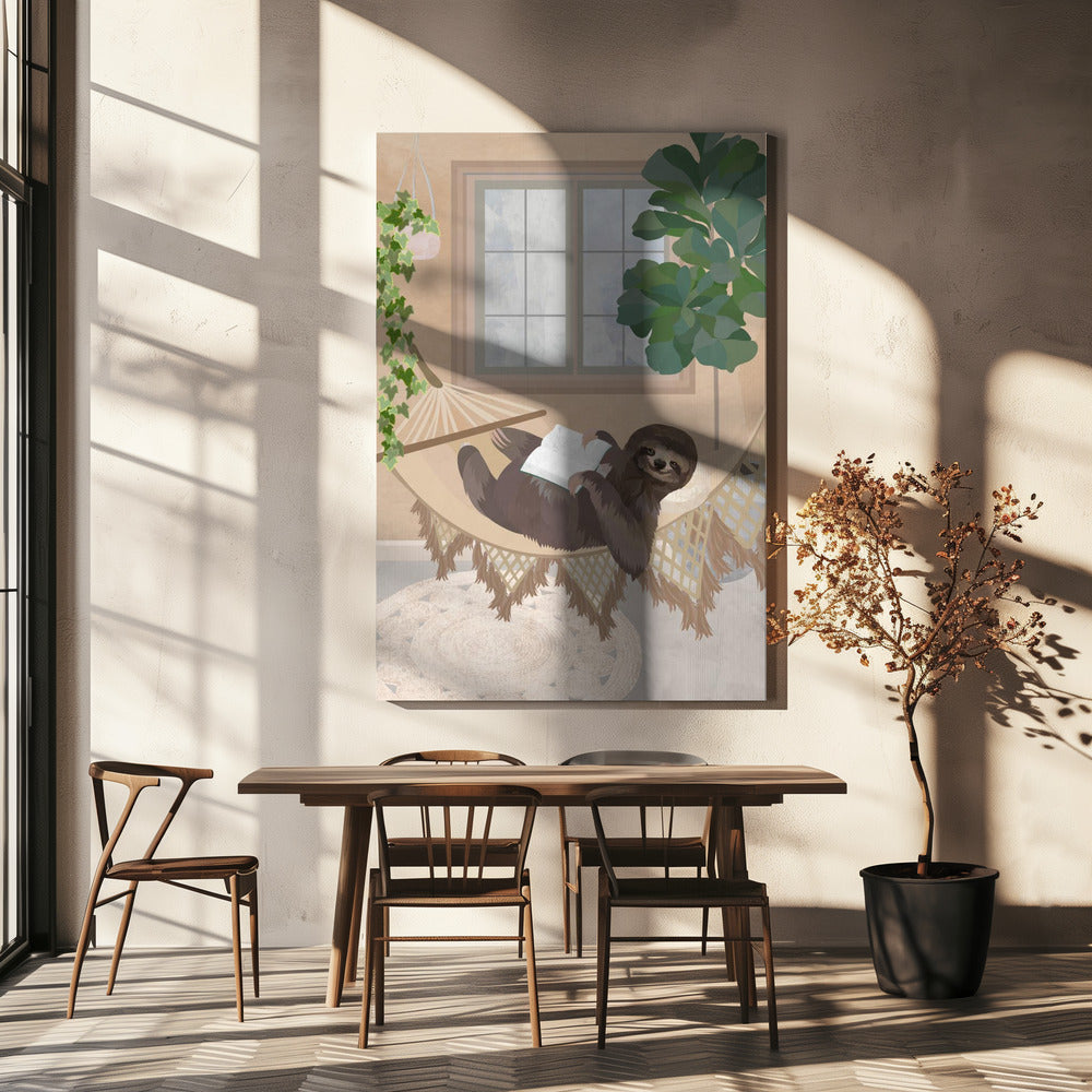 Lat sengångare i hängmatta | Canvas